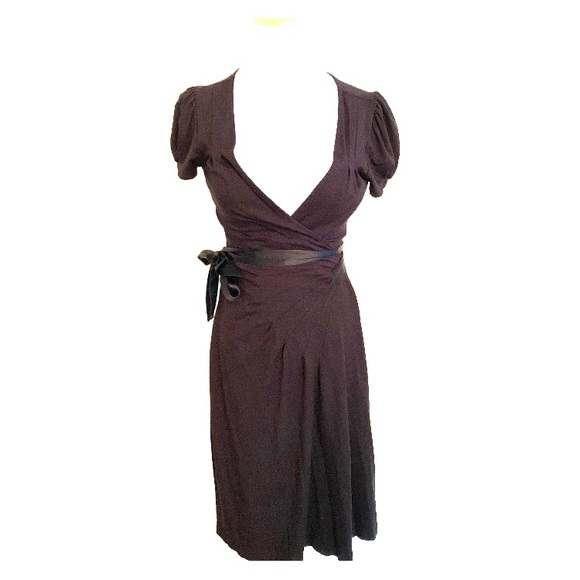 Bebe classic black wrap dress. - Picture 1 of 5